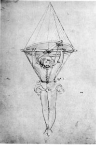 Taccola's Parachute design predating da Vinci's. 